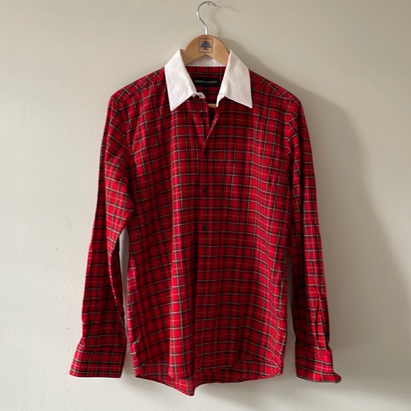 Haight & Ashbury Men’s Contrast Collar long sleeves Shirt Size 3/M New - Picture 4 of 6